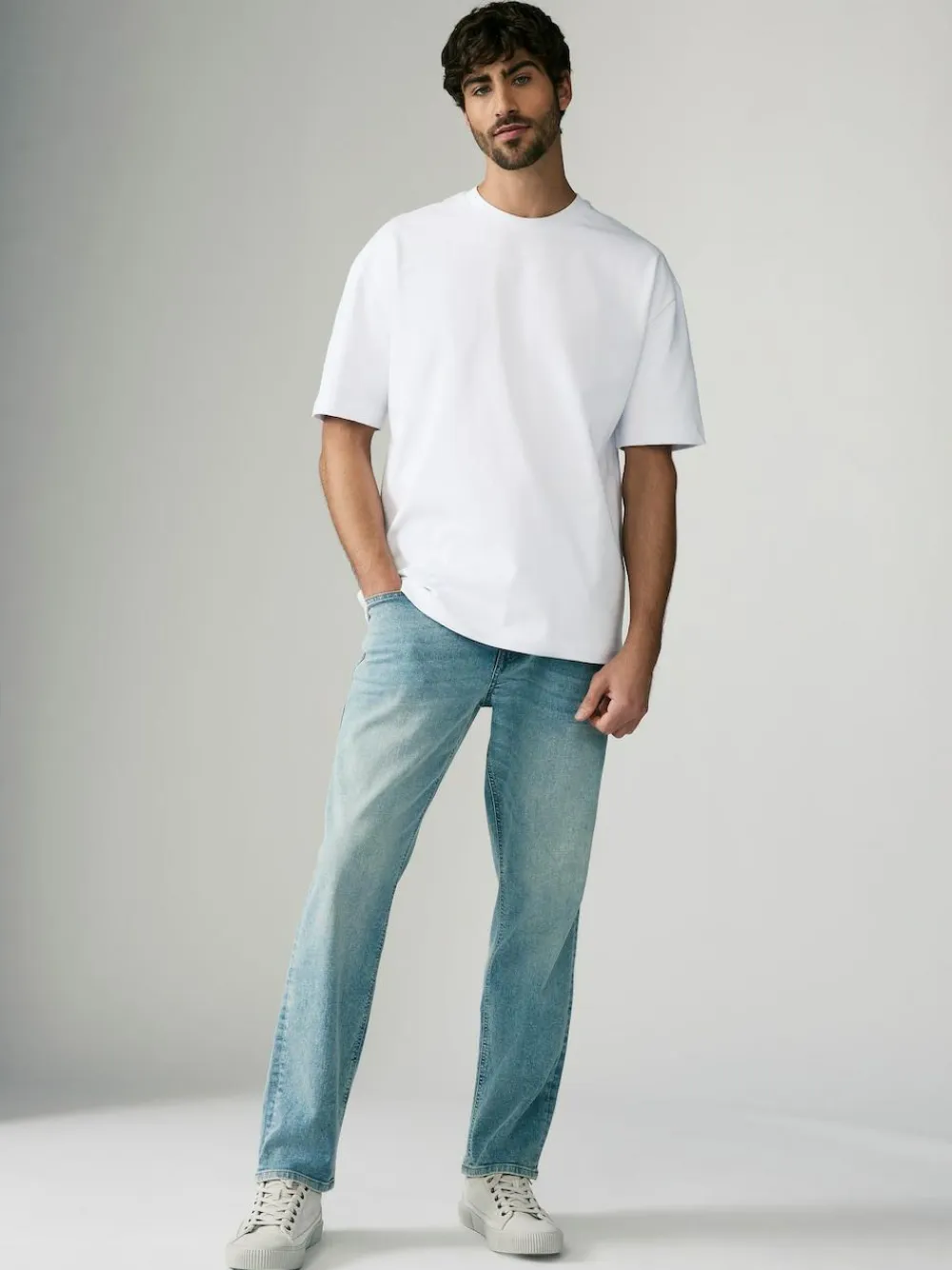 Next White Relaxed Fit Heavyweight T-Shirts 3 Pack^ Nightwear|Tops & T-Shirts