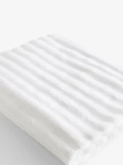 Best Next Ribbed Towel White
