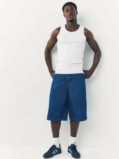 Discount Next White Ribbed Vests 2 Pack