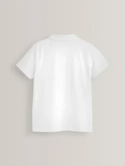 Next School Short Sleeve Cotton Polo Shirts 5 Pack (3-16yrs)^BOY Tops