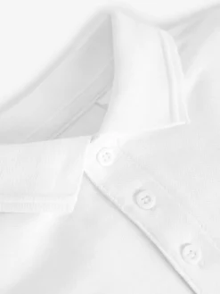 Next School Short Sleeve Cotton Polo Shirts 5 Pack (3-16yrs)^BOY Tops