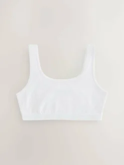 Discount Next White Scoop Crop Tops 3 Pack (5-16yrs)