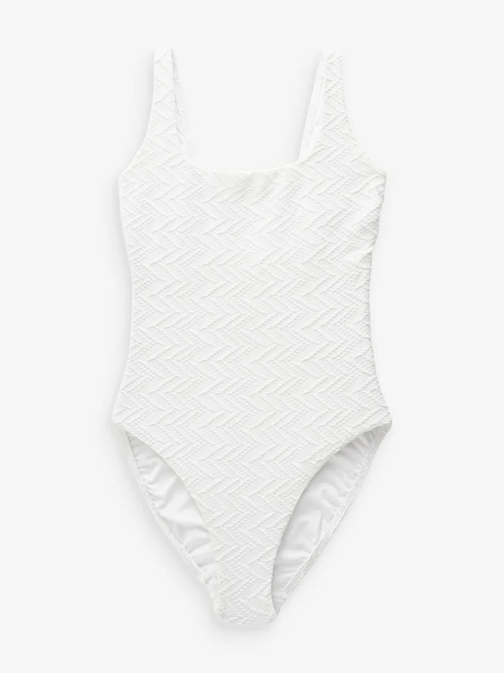 Outlet Next White Scoop Neck Tummy Control Swimsuit