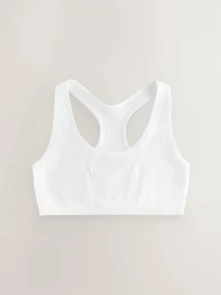 Next White Seamfree Racer Crop Tops 2 Pack (7-16yrs)^ Bras & Crop Tops|Underwear