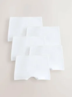 Online Next White Short Briefs 5 Pack (2-16yrs)