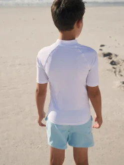 Hot Next White Short Sleeve Rash Vest (1.5-16yrs)