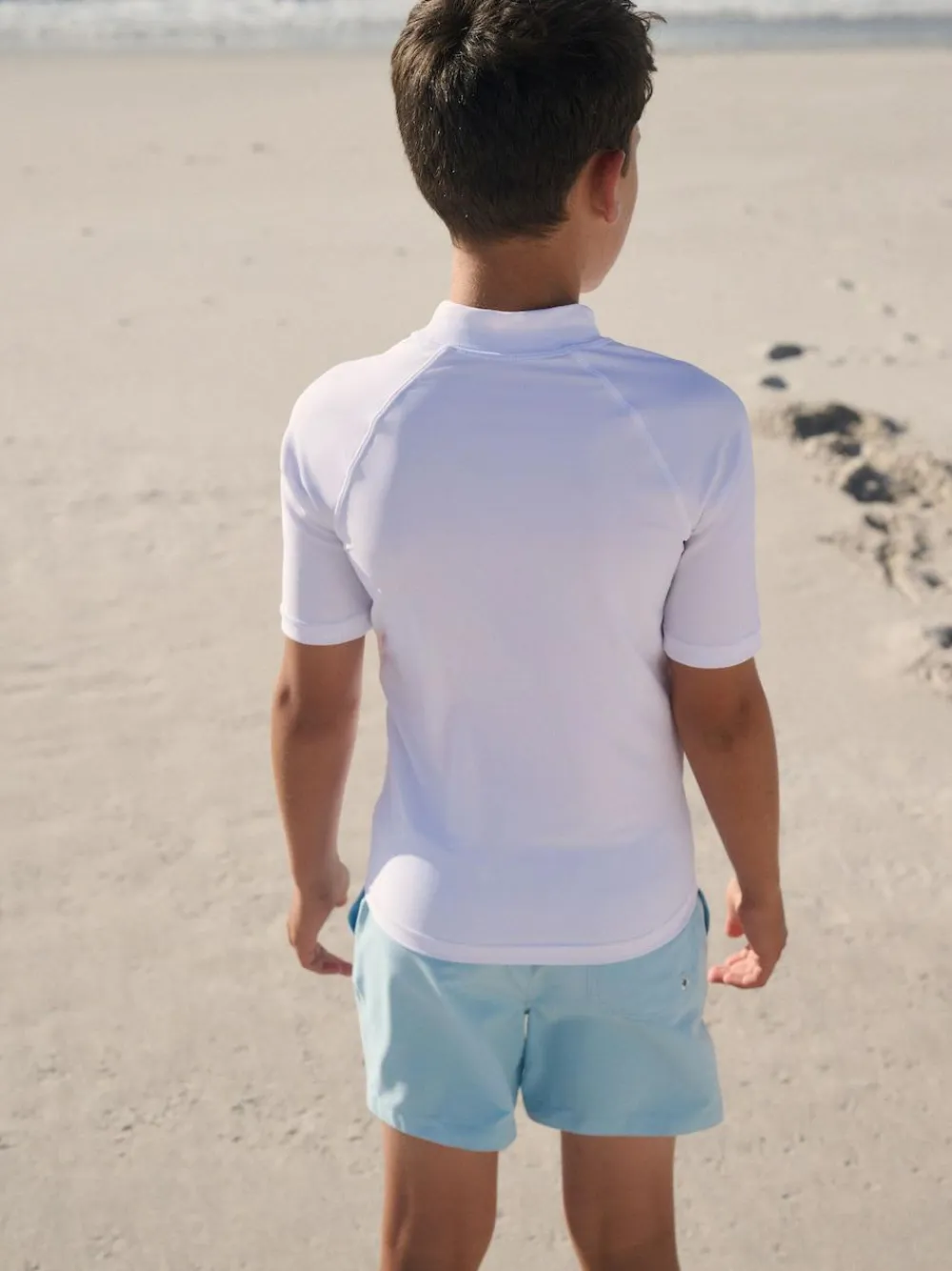 Hot Next White Short Sleeve Rash Vest (1.5-16yrs)