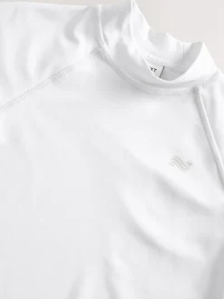 Hot Next White Short Sleeve Rash Vest (1.5-16yrs)