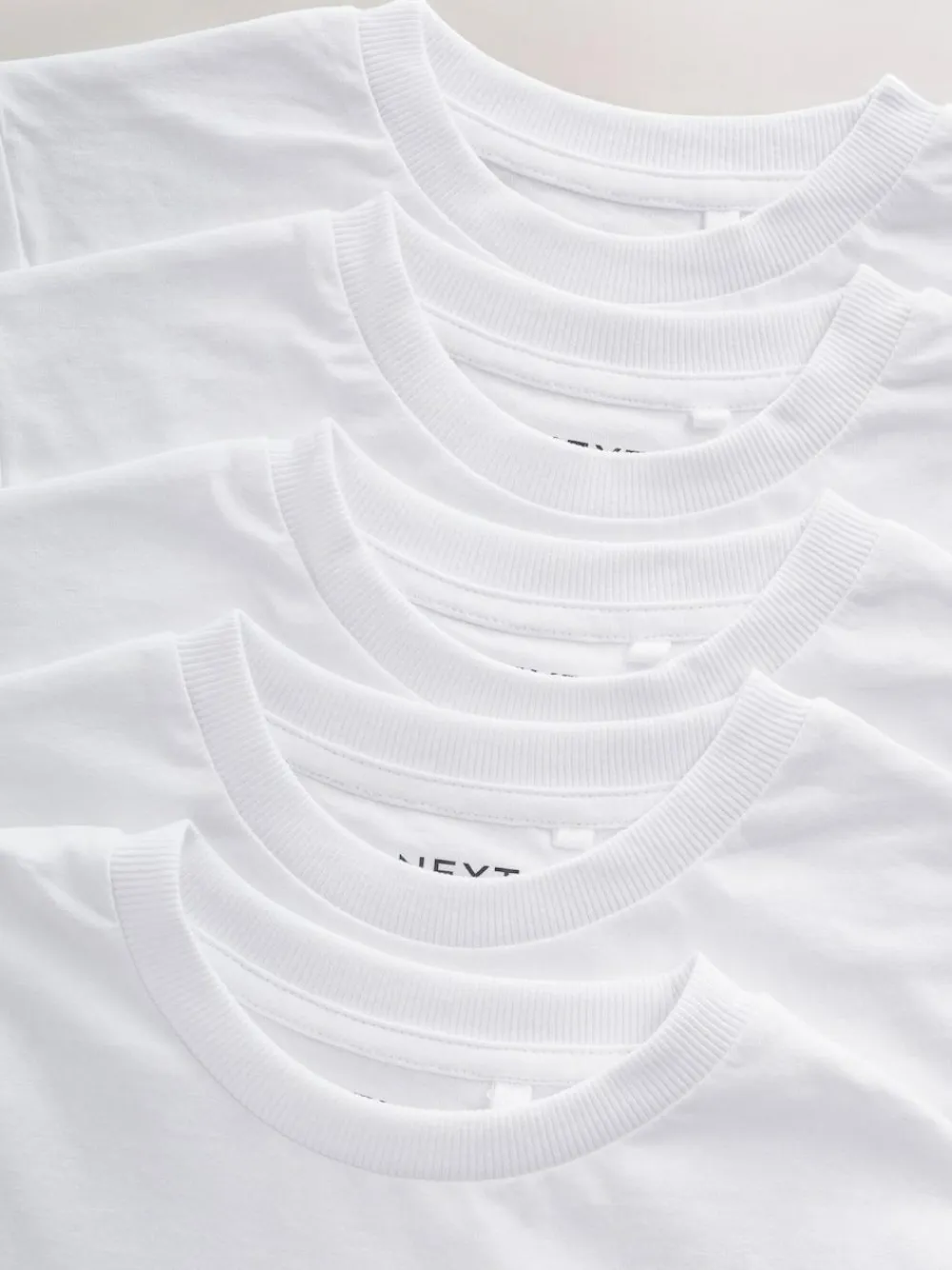 Next White Short Sleeve T-Shirts 5 Pack (3-16yrs)^BOY Tops|T-Shirts