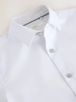 Next Short Sleeves Smart Plain School Shirt (3-16yrs)^BOY Shirts