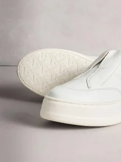 Next Signature Leather Chunky Wedge Platform Trainers^Women Sneakers