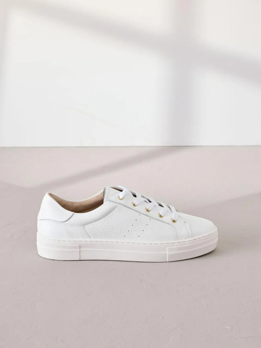 Next Signature Premium Leather Lace-Up Trainers^Women Sneakers