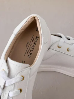 Next Signature Premium Leather Lace-Up Trainers^Women Sneakers