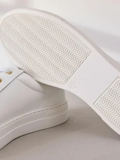 Next Signature Premium Leather Lace-Up Trainers^Women Sneakers