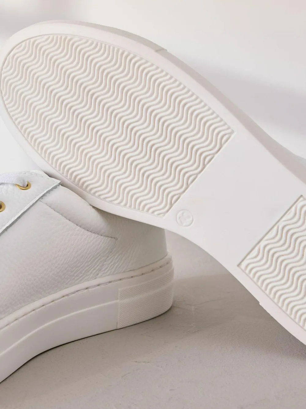 Next Signature Premium Leather Lace-Up Trainers^Women Sneakers