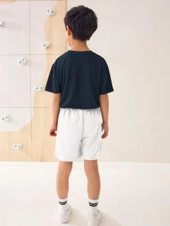 New Next White Single Sports Shorts (3-16yrs)
