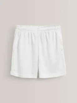New Next White Single Sports Shorts (3-16yrs)