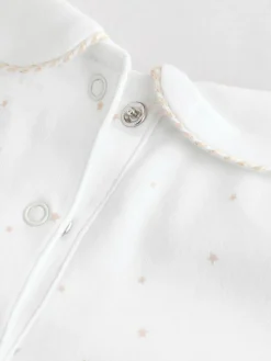 Online Next White Sleepsuits 3 Pack (0-2yrs)