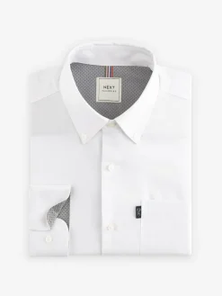 Next White Slim Fit Button Down Easy Iron Oxford Shirt^ Shirts
