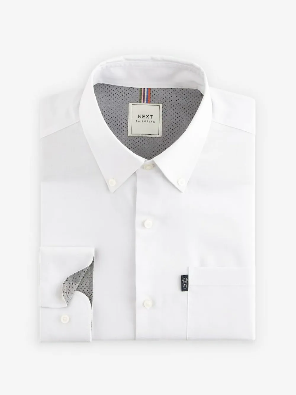 Next White Slim Fit Button Down Easy Iron Oxford Shirt^ Shirts