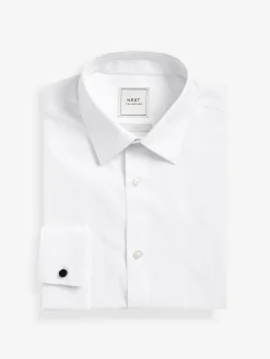 Next Slim Fit Easy Care Double Cuff Smart Shirt^ Shirts|Occasionwear