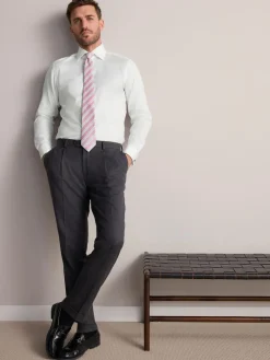 Next Slim Fit Signature Premium 100% Cotton Textured Smart Shirt^ Shirts