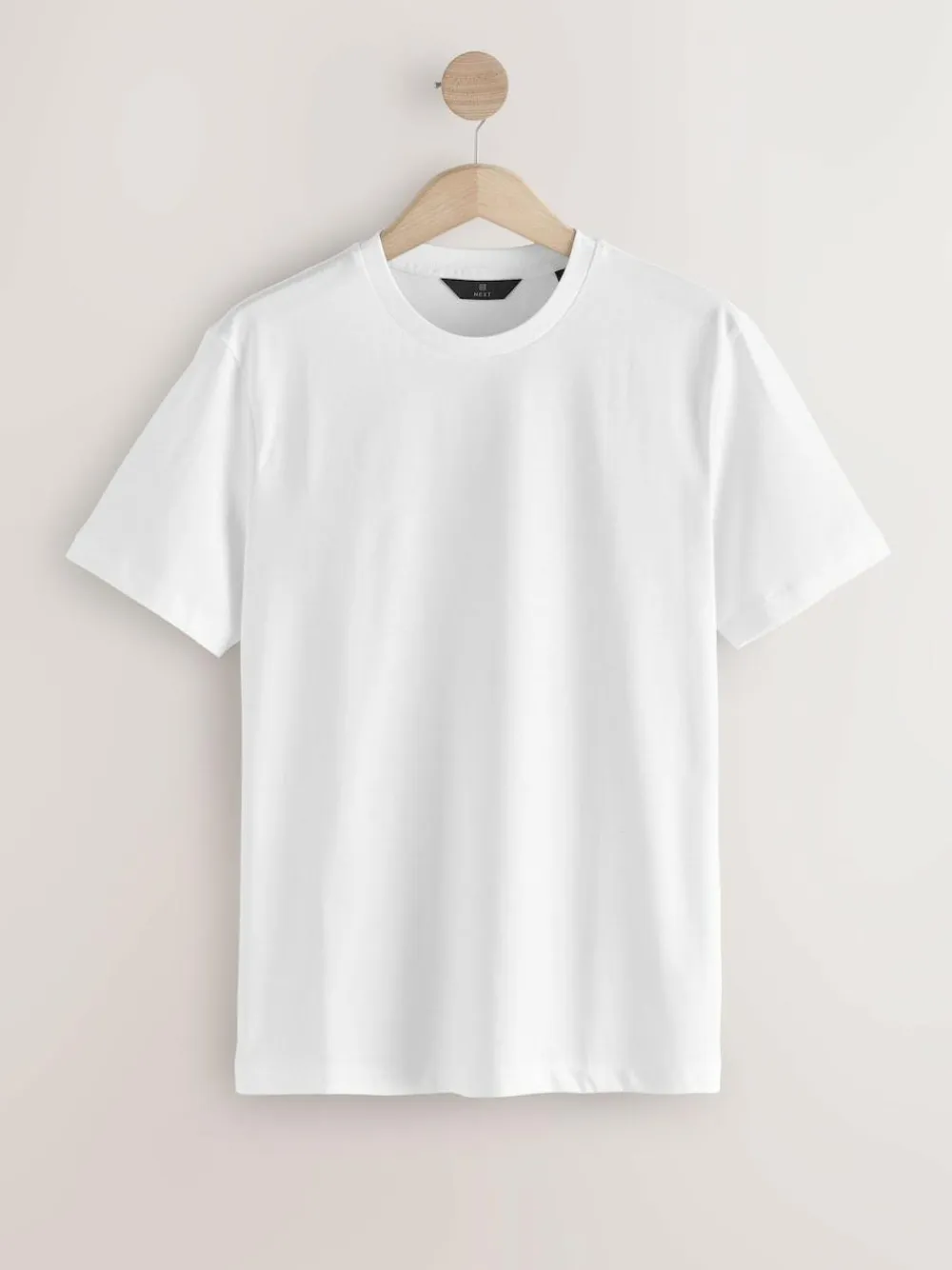 Clearance Next Slim Fit Signature SUPIMA® Cotton Crew Neck T-Shirt White