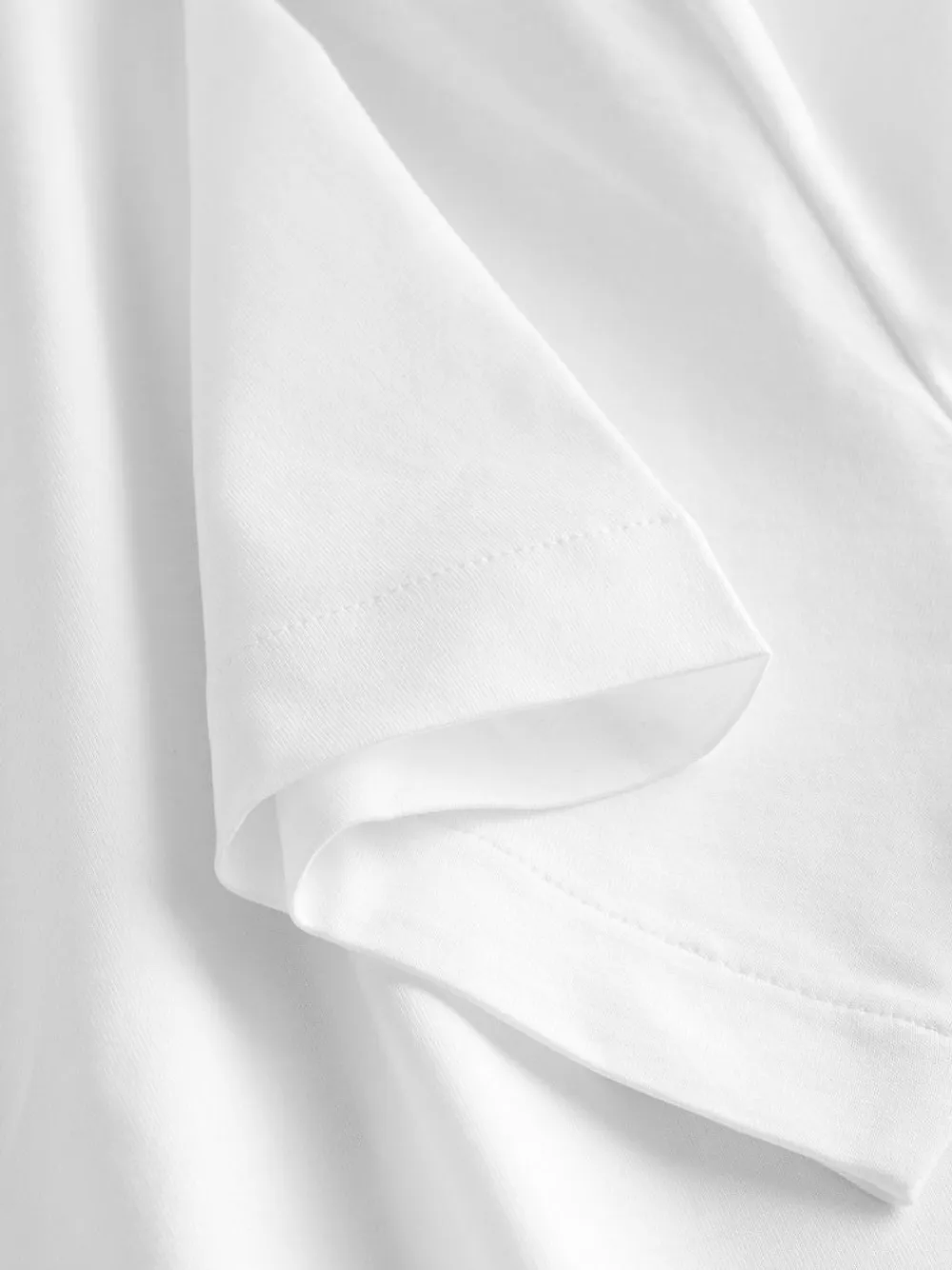 Clearance Next Slim Fit Signature SUPIMA® Cotton Crew Neck T-Shirt White