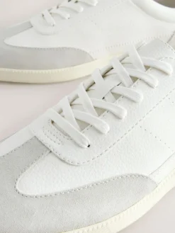 Next Smart Casual Lace-Up Trainers with Suede Trim^ Sneakers