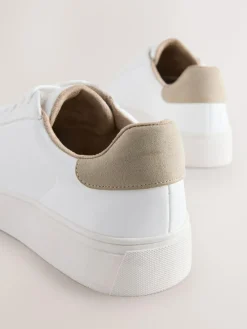 Best Next Smart Casual Longline Trainers White