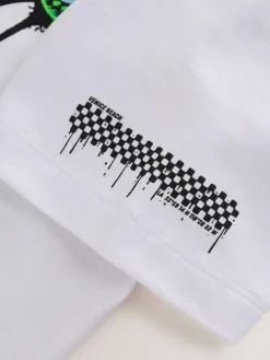 Next White Spray Graffiti Relaxed Fit Short Sleeve Graphic T-Shirt (3-16yrs)^BOY T-Shirts