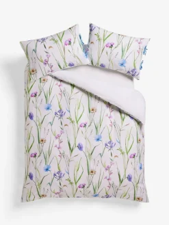 Discount Next White Spring Meadow Floral Duvet Cover and Pillowcase Set