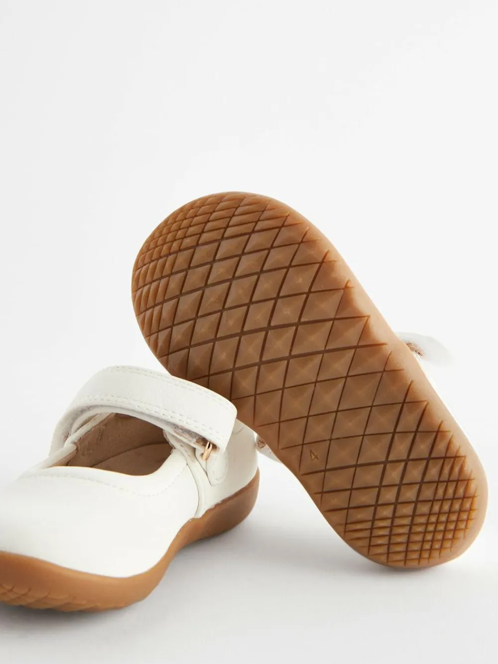 Discount Next Standard Fit (F) First Walker Mary Jane Shoes White