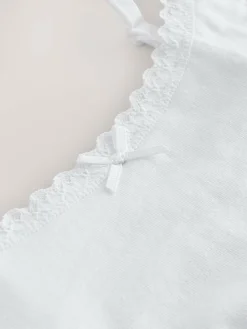 Next White Strappy Crop Tops 3 Pack (5-16yrs)^ Underwear|Bras & Crop Tops