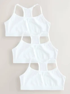 Next Strappy Racer Back Crop Tops 3 Pack (5-16yrs)^ Bras & Crop Tops