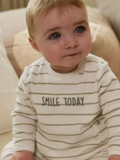 Next White Stripe Baby Gilet Top and Leggings Set (0mths-2yrs)^ Sets & Coords