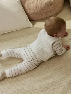 Next White Stripe Baby Gilet Top and Leggings Set (0mths-2yrs)^ Sets & Coords