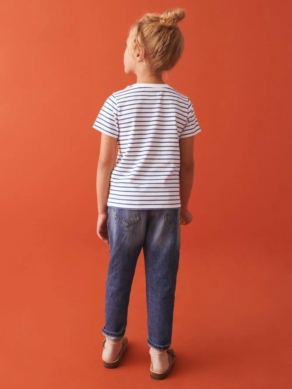 Next White Stripe T-Shirt (3-16yrs)^ Tops|T-Shirts