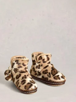 White Stuff Faux Fur Bootie Slippers^Women Slippers