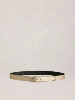 White Stuff Black Reversible Leather Belt^Women Belts