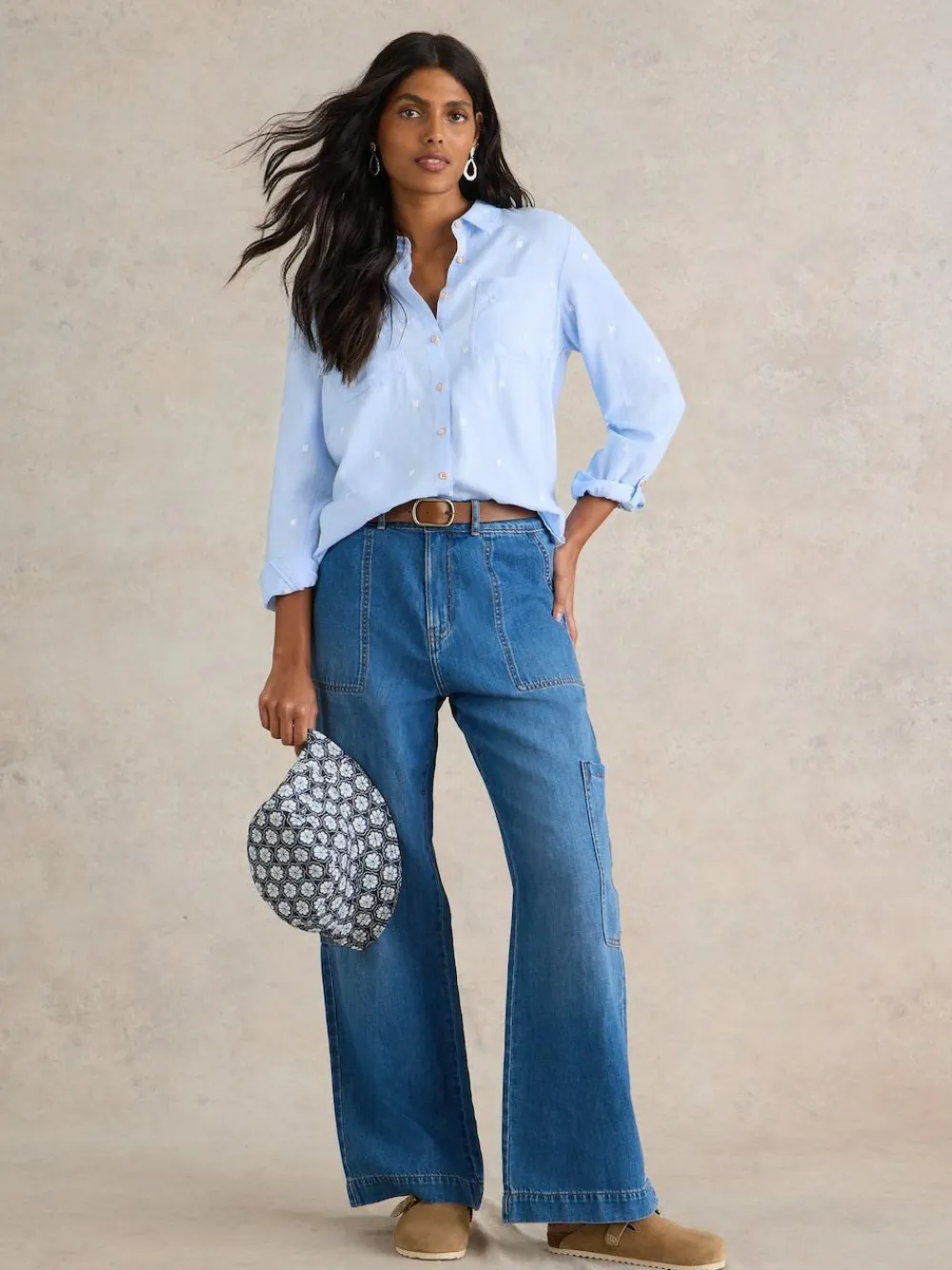 White Stuff Blue Sophie Shirt^Women Blouses & Shirts