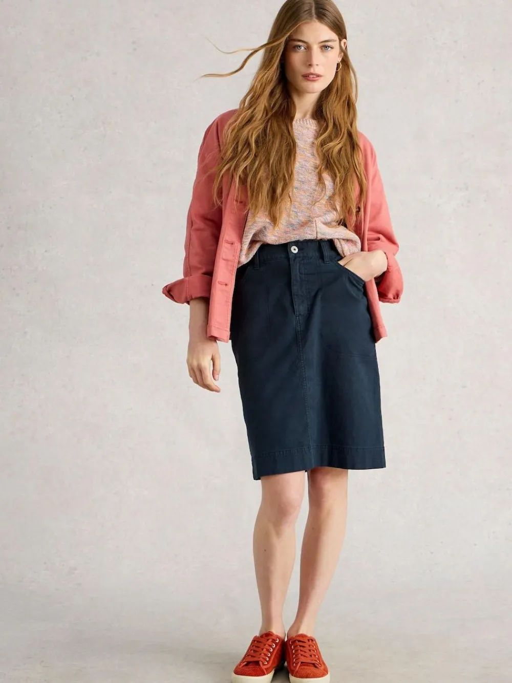 White Stuff Tia Chino Skirt^Women Skirts