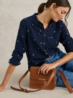 White Stuff Dark Blue Sophie Shirt