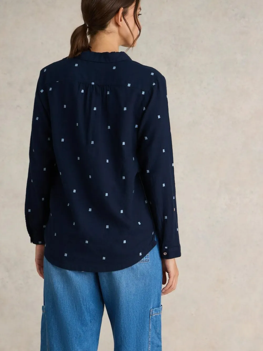 White Stuff Dark Blue Sophie Shirt
