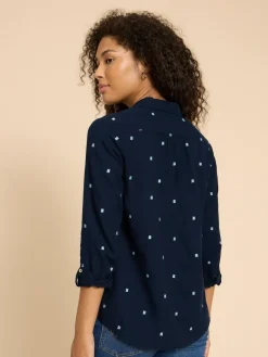 White Stuff Dark Blue Sophie Shirt