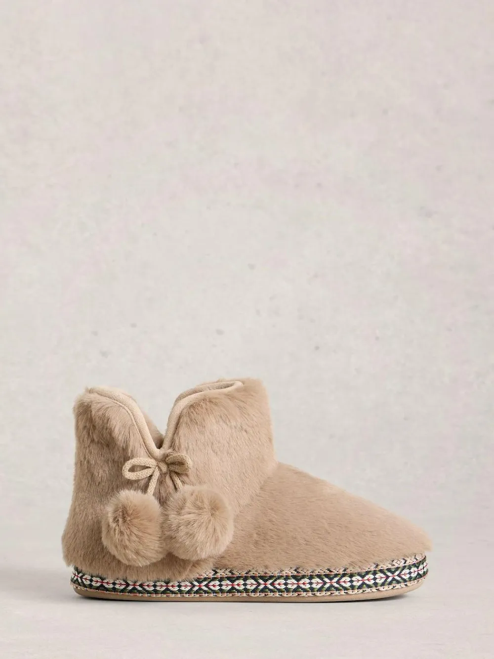 White Stuff Faux Fur Bootie Slippers^Women Slippers