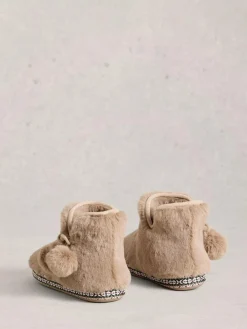 White Stuff Faux Fur Bootie Slippers^Women Slippers