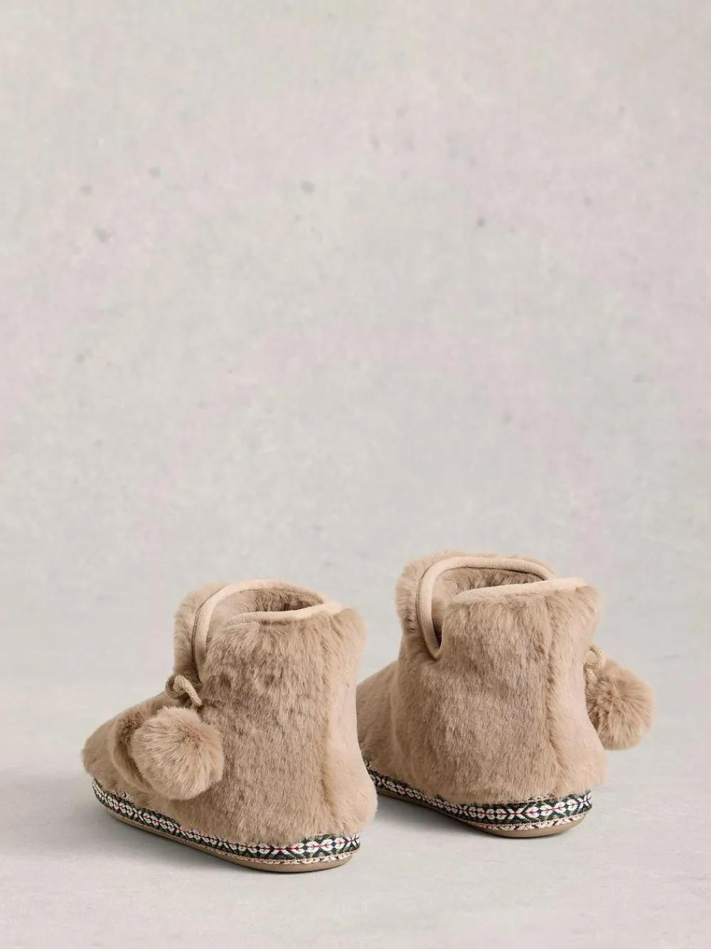 White Stuff Faux Fur Bootie Slippers^Women Slippers