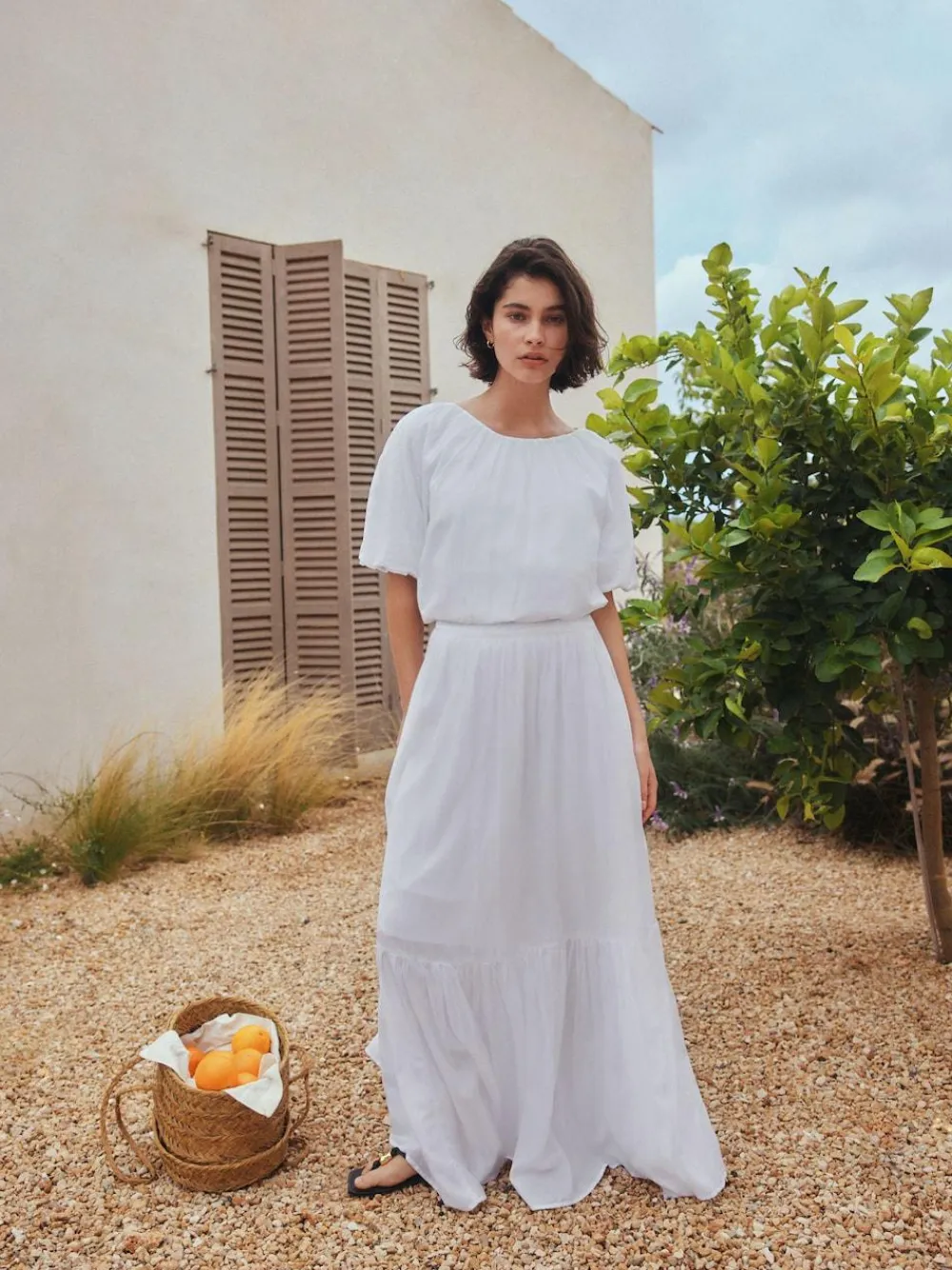 Next White Summer Maxi Skirt^Women Skirts