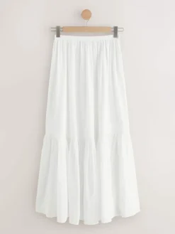 Next White Summer Maxi Skirt^Women Skirts